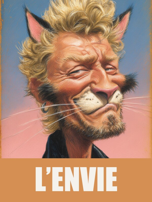 Johnny Hallyday - Poster 80x60 cm