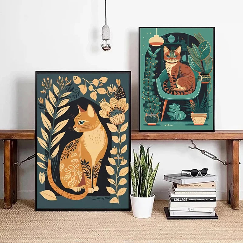 Toile - Chat de Papier Vieilli