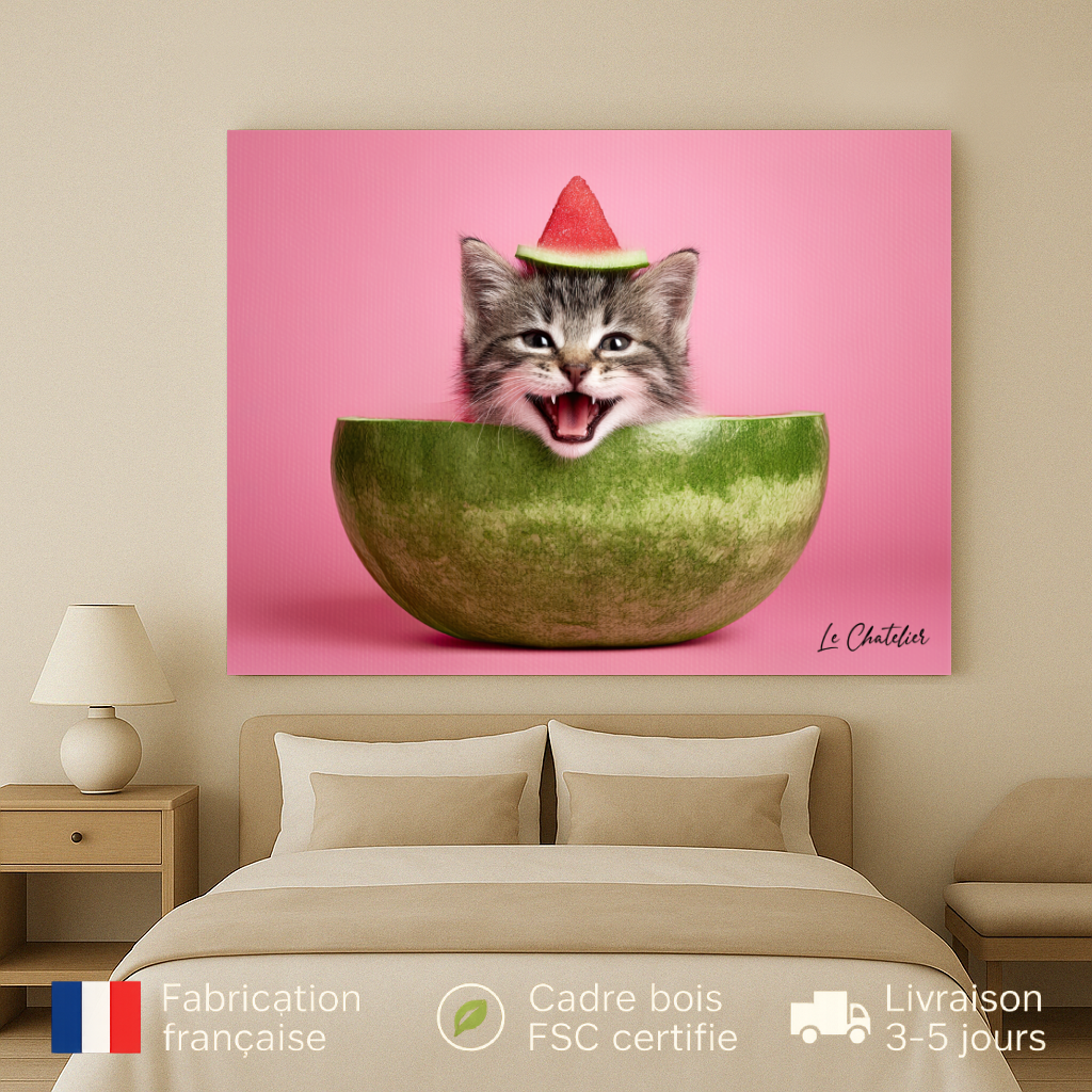 Toile - Pastèque & Ronron