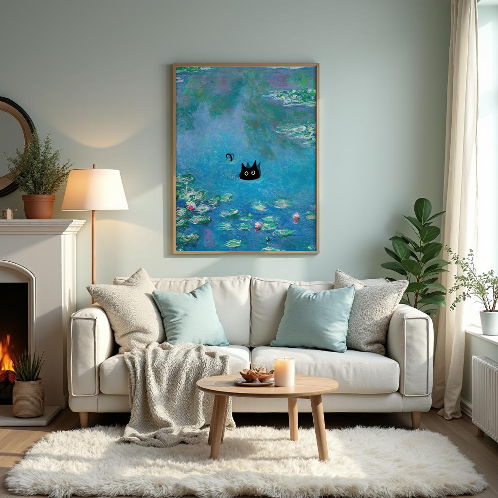 Toile - Rêverie en Bleu